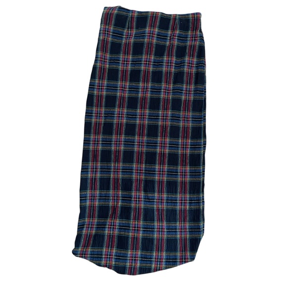 Zara Dresses & Skirts - Zara Plaid Maxi Skirt - Navy and Red